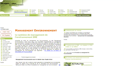 Desktop Screenshot of management-environnement.com